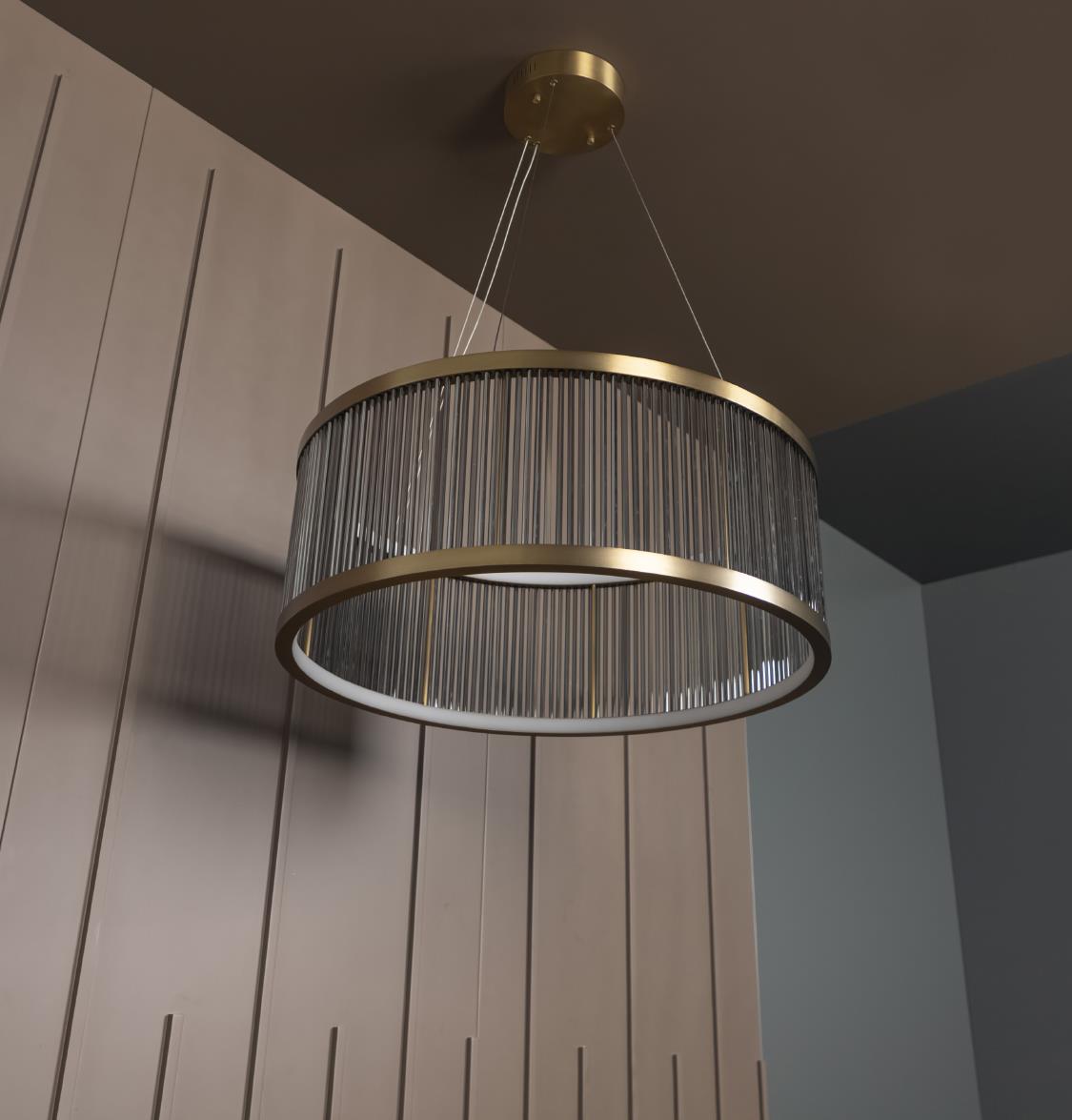 Nablus Transparent Glass Stick Antique Chandelier - 80Cm - Heka Lighting & Trading Limited