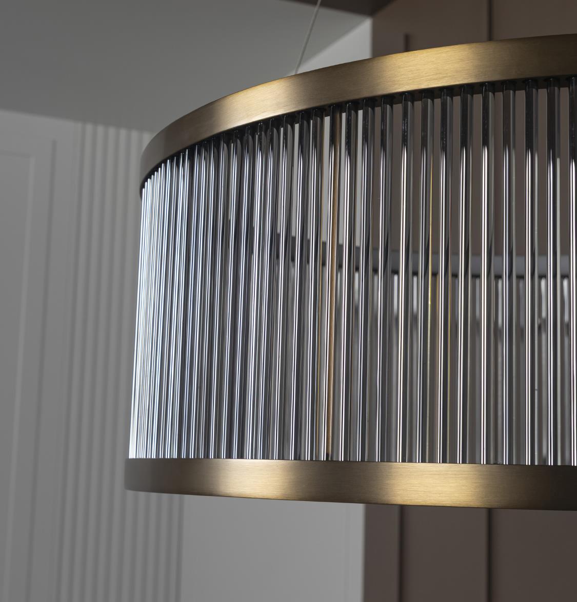 Nablus Transparent Glass Stick Antique Chandelier - 80Cm - Heka Lighting & Trading Limited