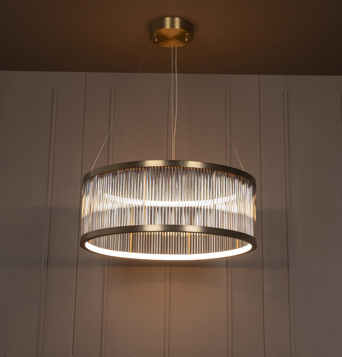 Nablus Transparent Glass Stick Antique Chandelier - 80Cm - Heka Lighting & Trading Limited