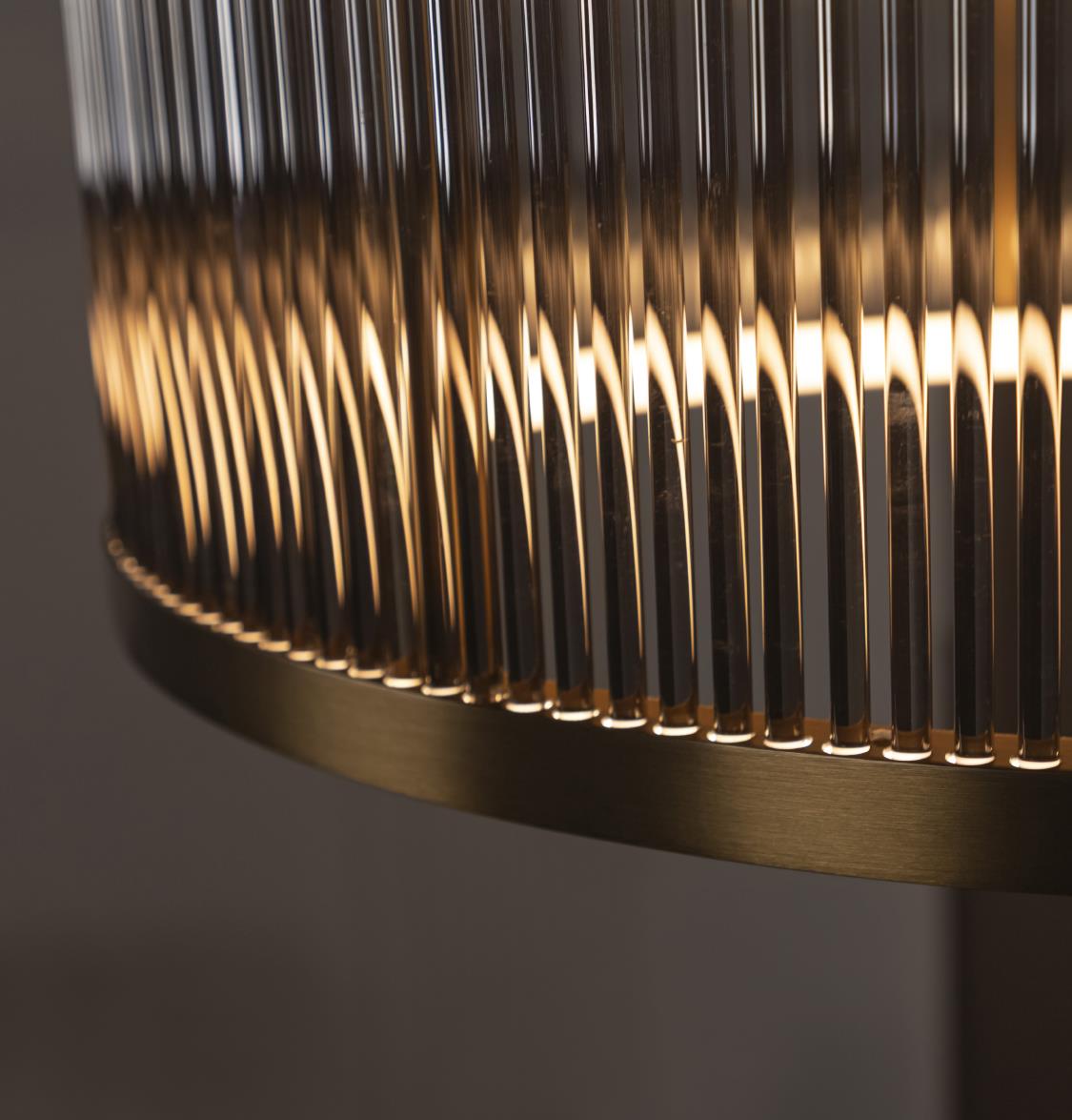 Nablus Transparent Glass Stick Antique Chandelier - 80Cm - Heka Lighting & Trading Limited