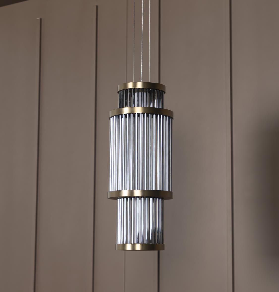 Nablus Transparent Glass Stick Antique Pendant Light - Heka Lighting & Trading Limited