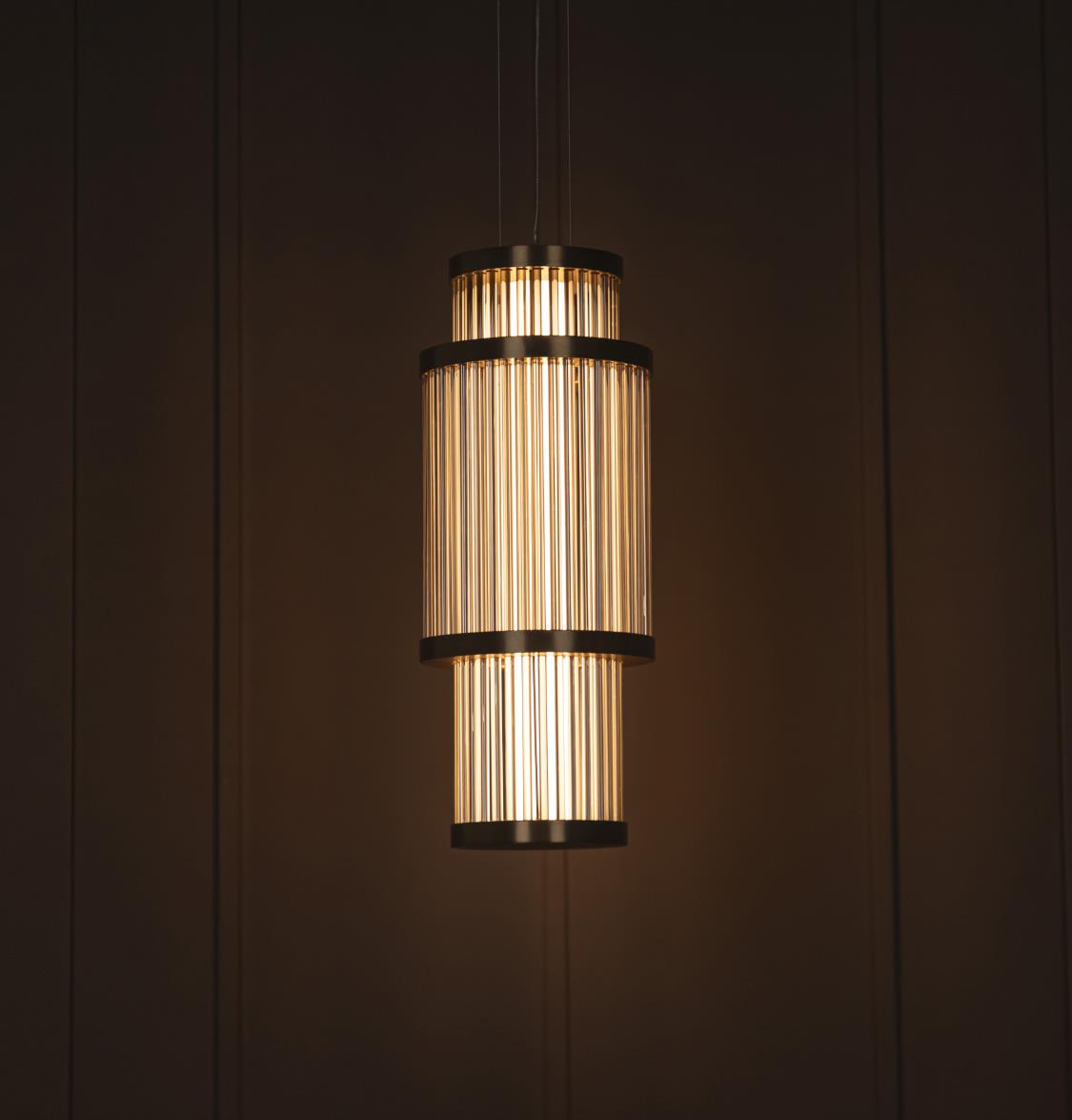 Nablus Transparent Glass Stick Antique Pendant Light - Heka Lighting & Trading Limited