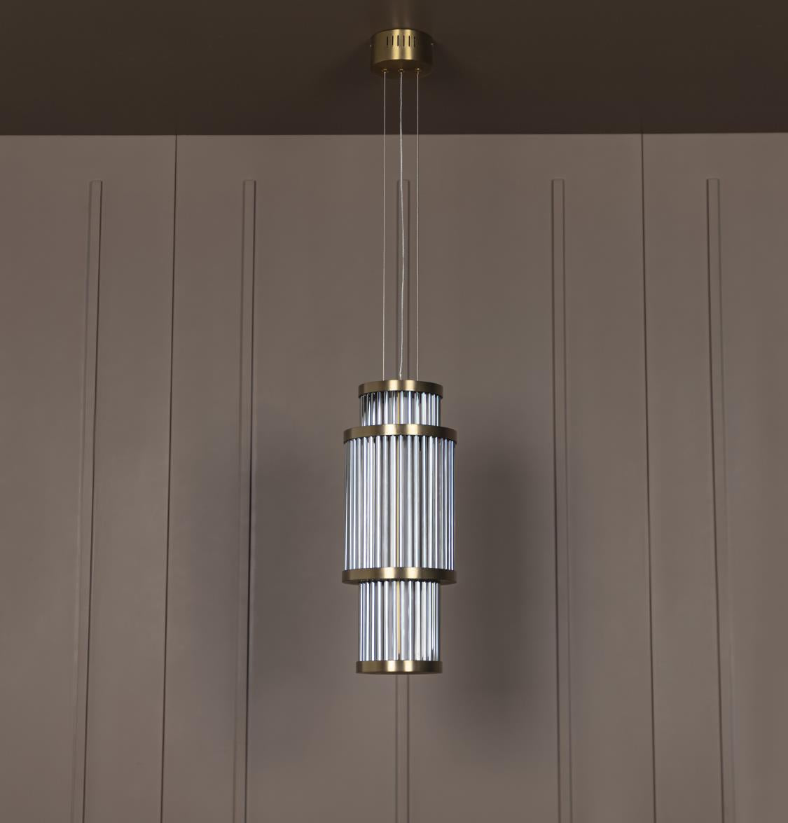 Nablus Transparent Glass Stick Antique Pendant Light - Heka Lighting & Trading Limited