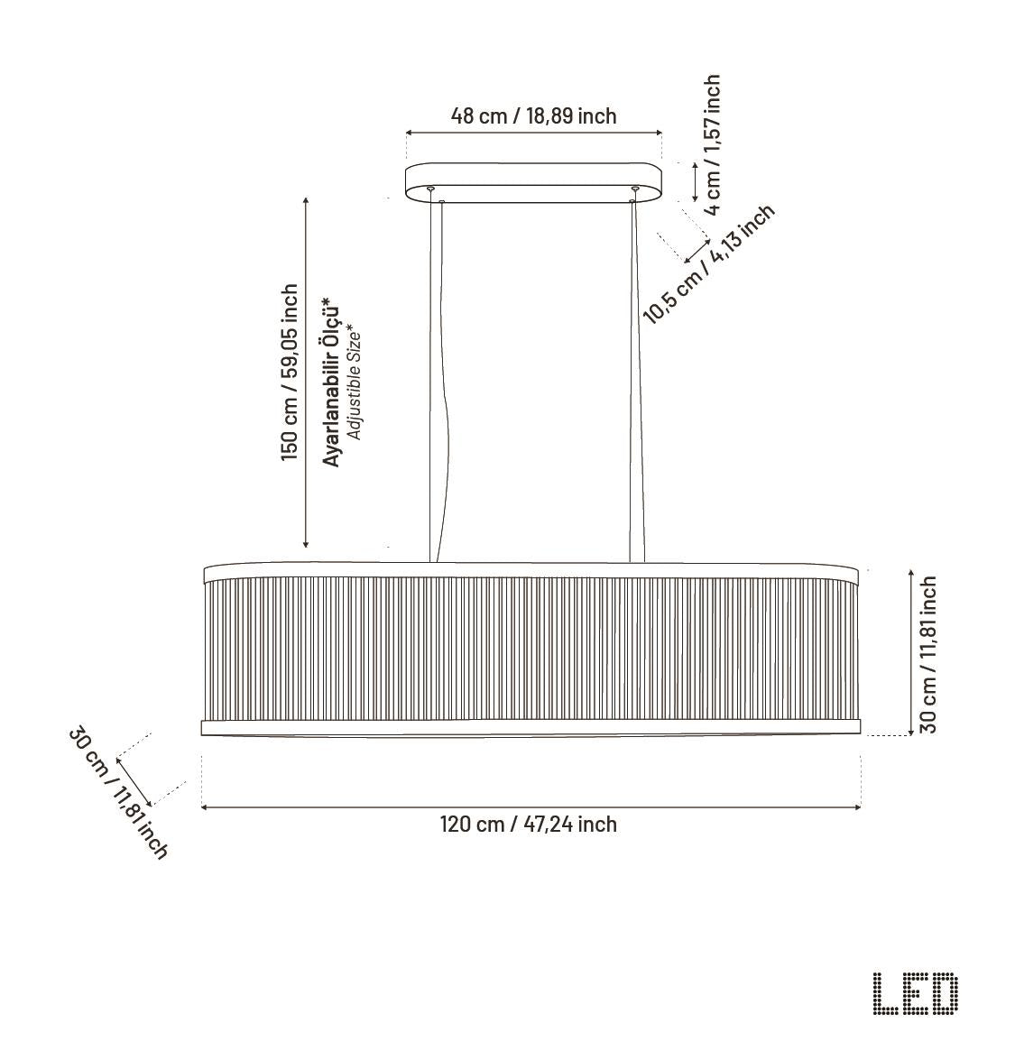 Nablus Transparent Glass Rod Antique Dining Table Chandelier - Heka Lighting & Trading Limited