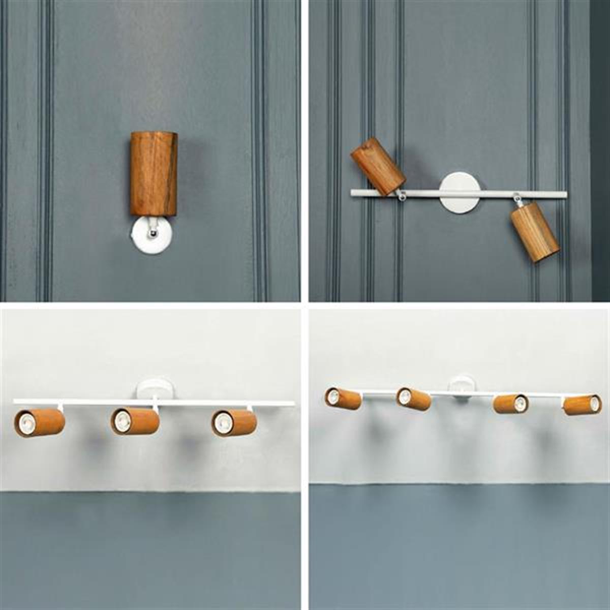 Niagara Single Wood White Wall Sconce - Heka Lighting & Trading Limited