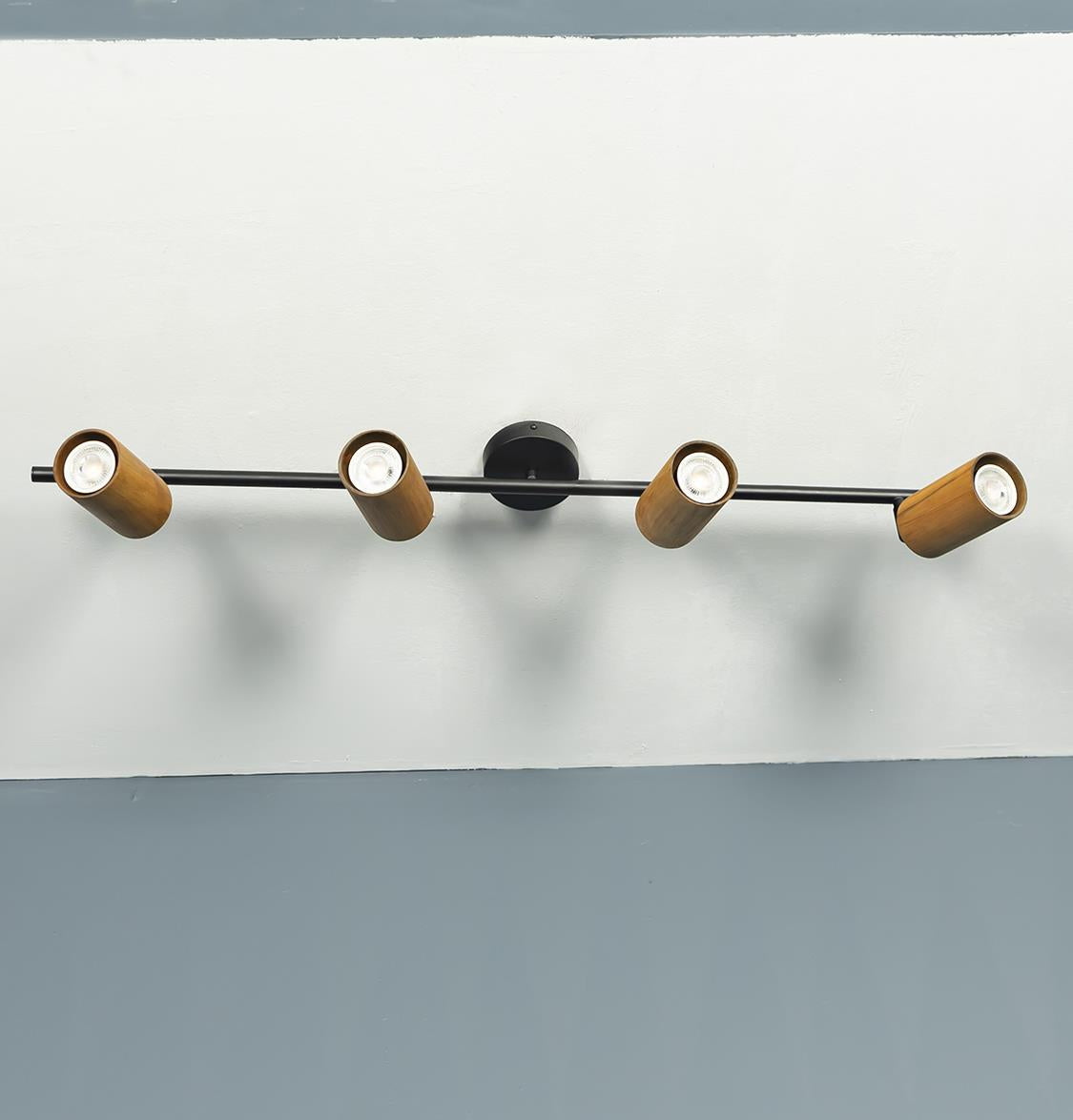 Niagara Set Of 4 Wood Black Wall Sconce - Heka Lighting & Trading Limited