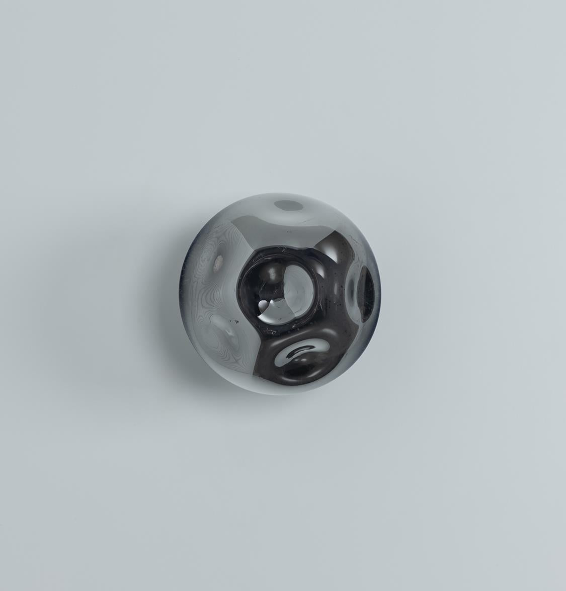 Odense Bubbly Flat Smoked Glass Chrome Led Wall Sconce - Heka Lighting & Trading Limited