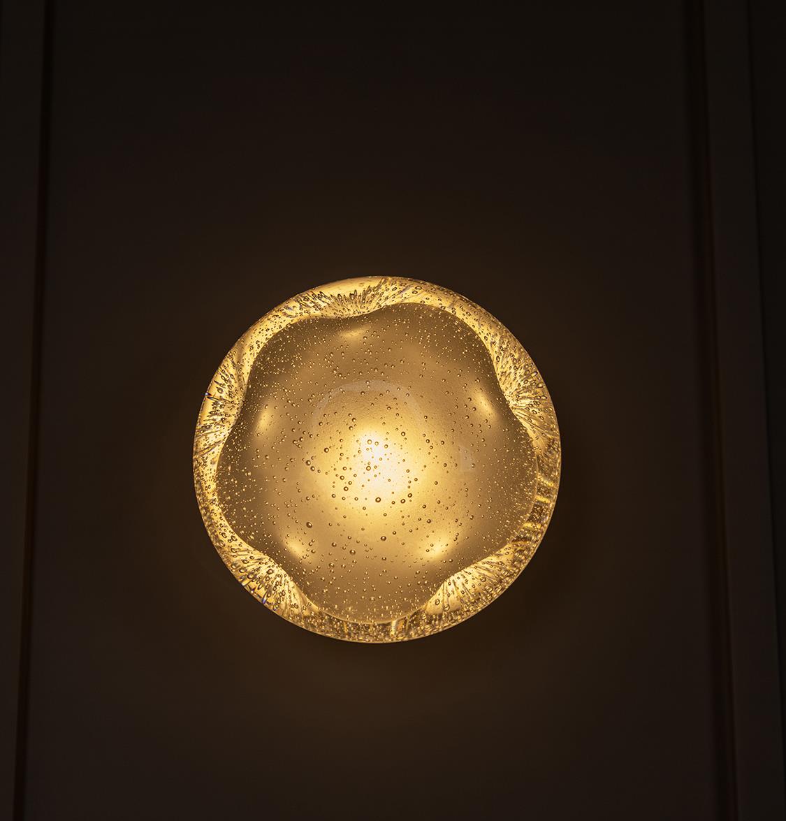 Odense Bubbly Soft Flat Glass Chrome Led Wall Sconce - Heka Lighting & Trading Limited