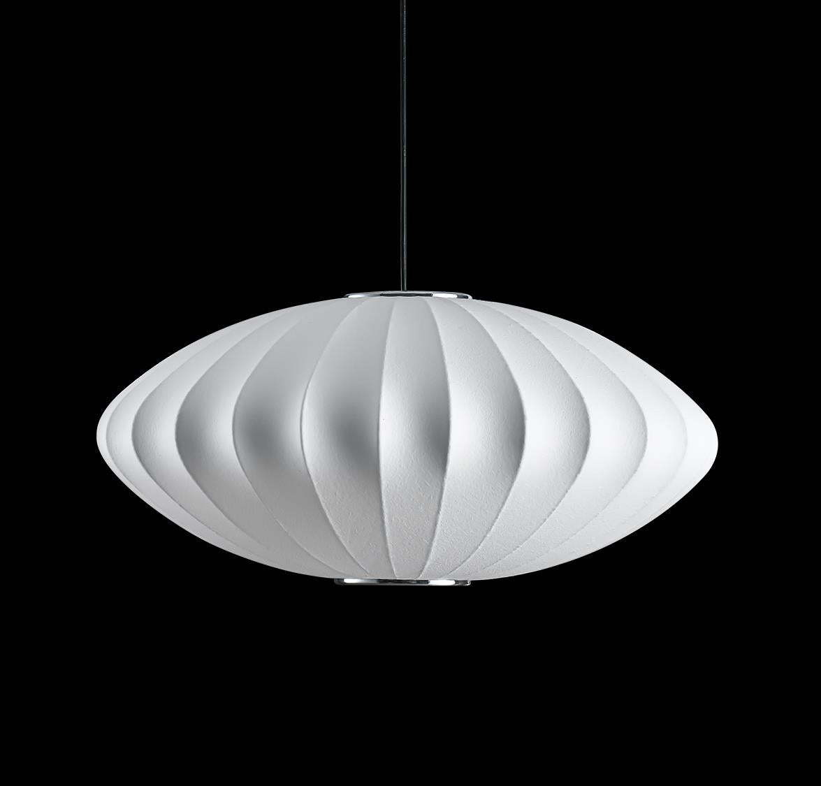 Orion Soft Touch White Elips Pendant Light Chandelier 50 Cm - Heka Lighting & Trading Limited