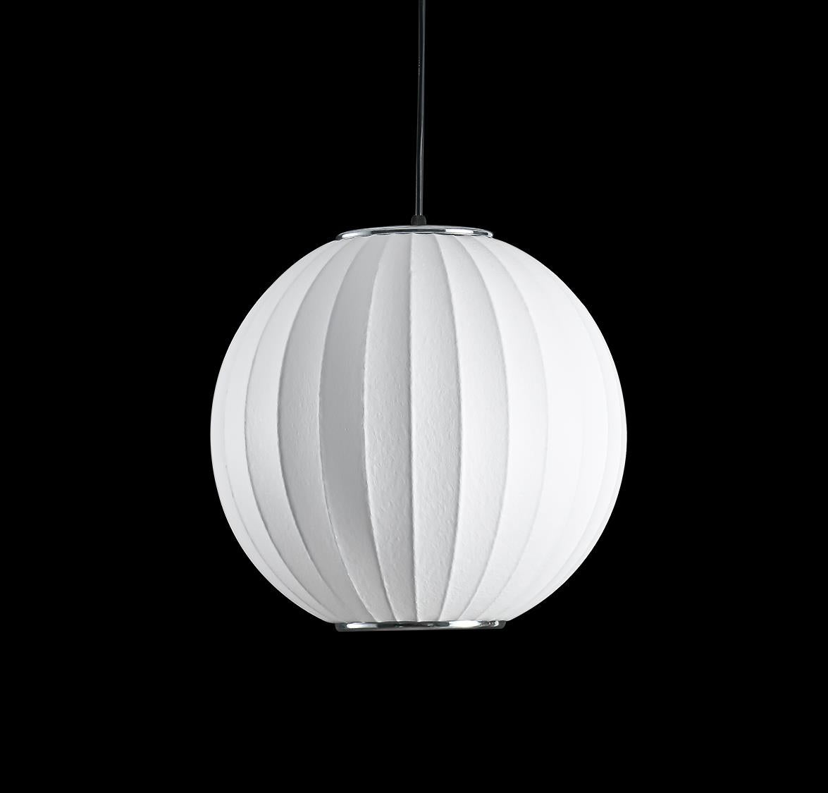 Orion Soft Touch White Globe Pendant Light Chandelier 33 Cm - Heka Lighting & Trading Limited
