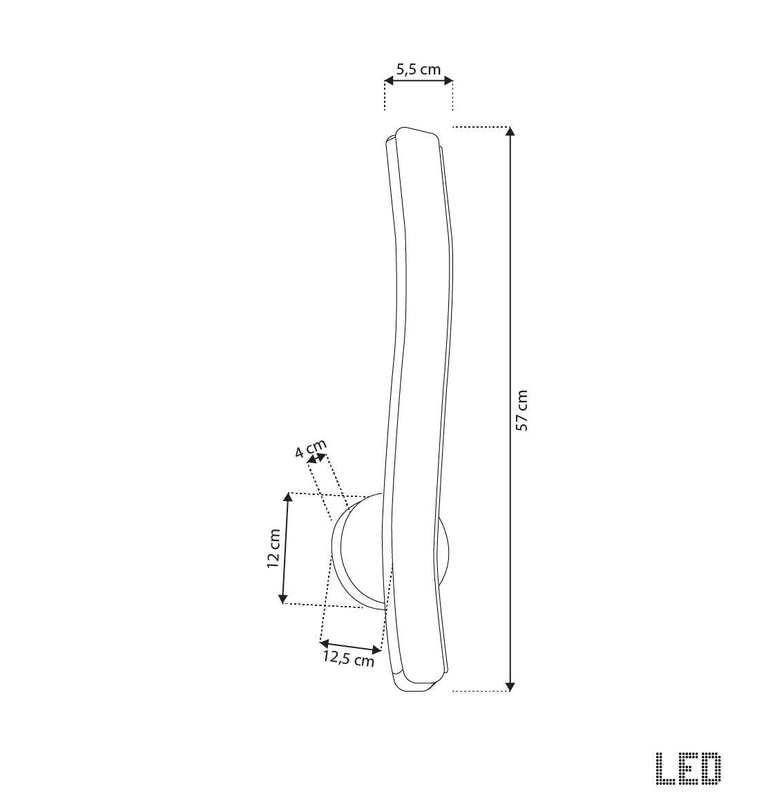 Oslo Platinum Stainless White Acrylic Led Wall Sconce - Heka Lighting & Trading Limited