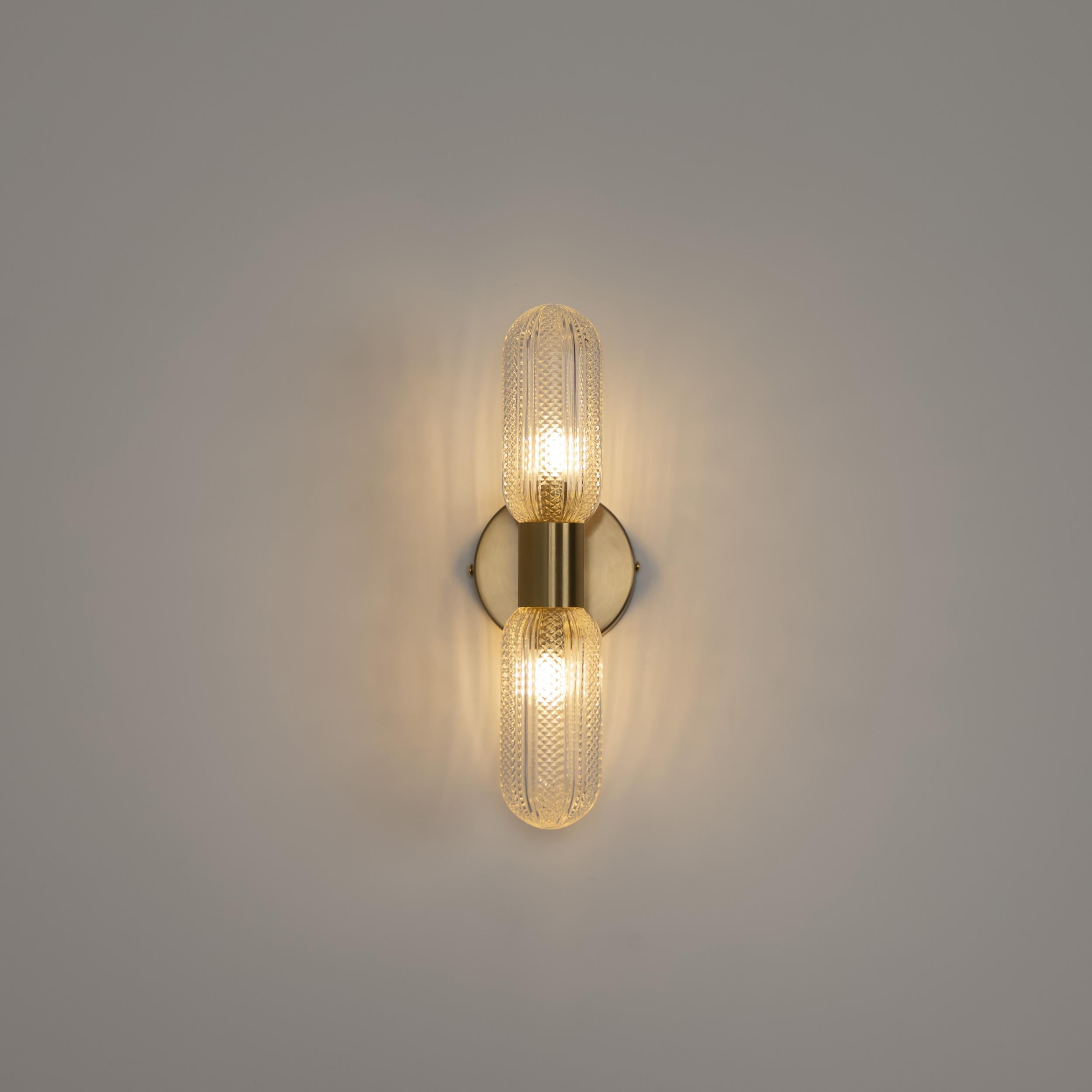 Ottava Set Of 2 Transparent Antique Wall Sconce - Heka Lighting & Trading Limited