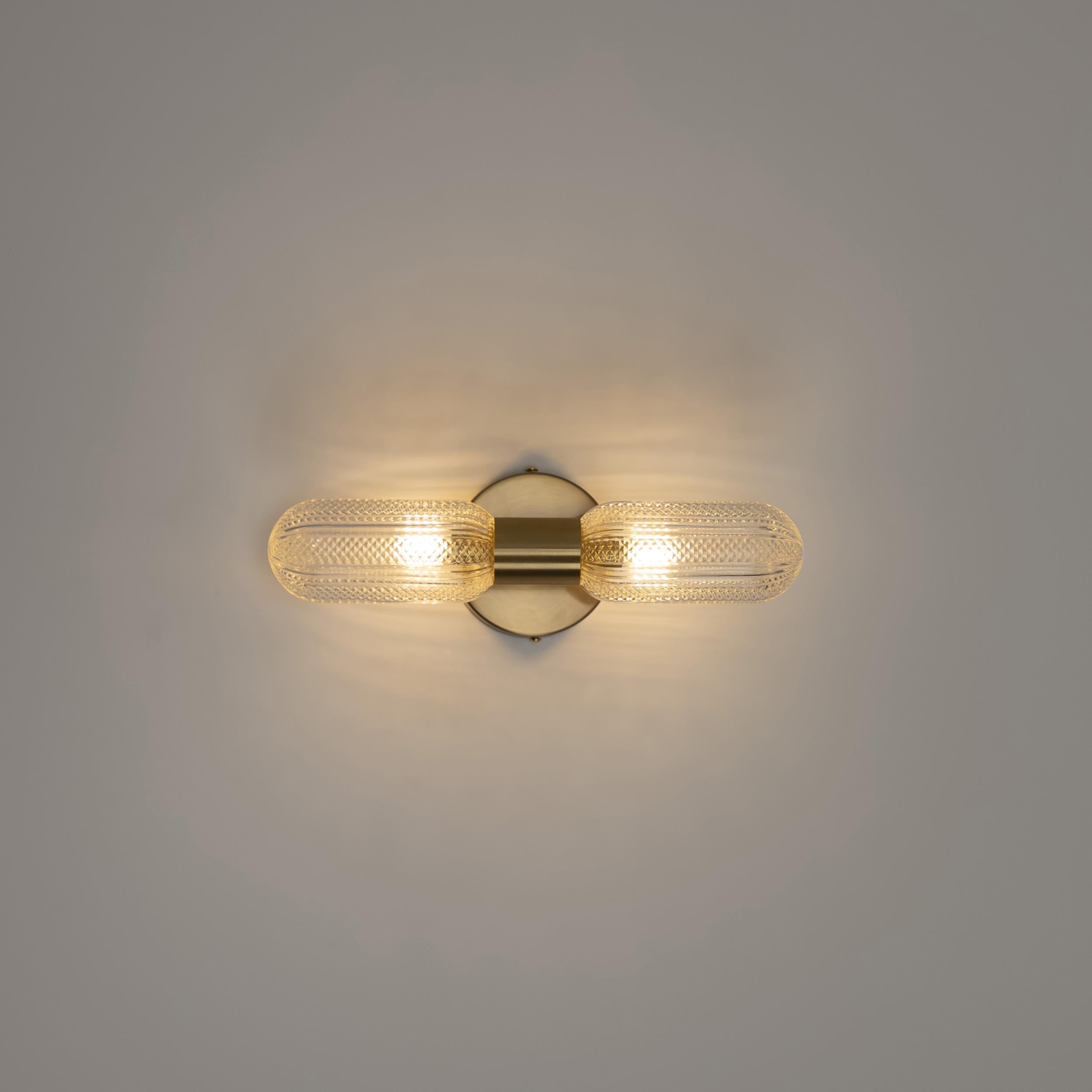 Ottava Set Of 2 Transparent Antique Wall Sconce - Heka Lighting & Trading Limited