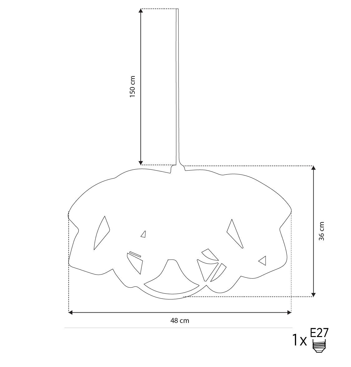 Papirus Mid-Size Wenge Pendant Light Chandelier - Heka Lighting & Trading Limited