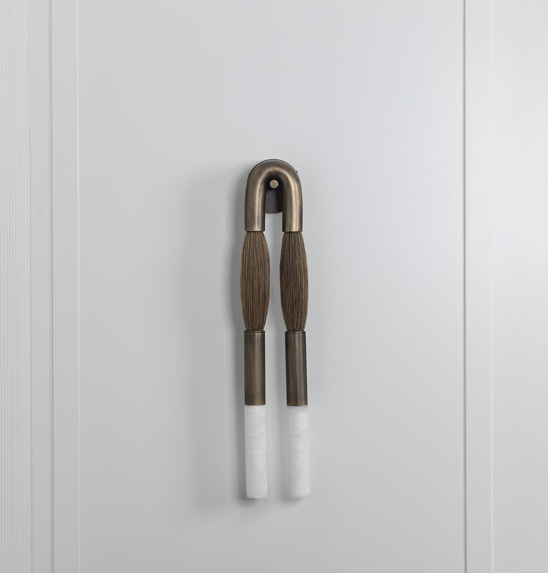 Pony Horse Hair Dark Antique Marble Big Wall Sconce - Heka Lighting & Trading Limited