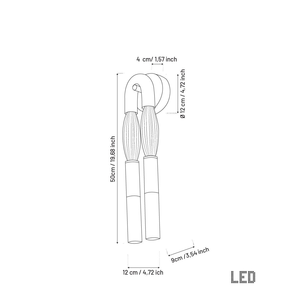 Pony Horse Hair Dark Antique Marble Small Wall Sconce - Heka Lighting & Trading Limited