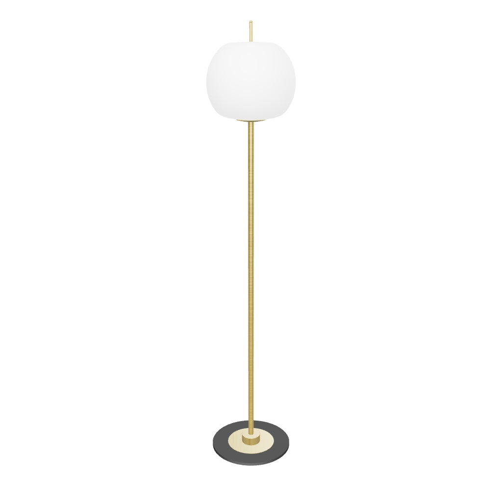 Apple Opal Glass Floor Lamp 30 Cm