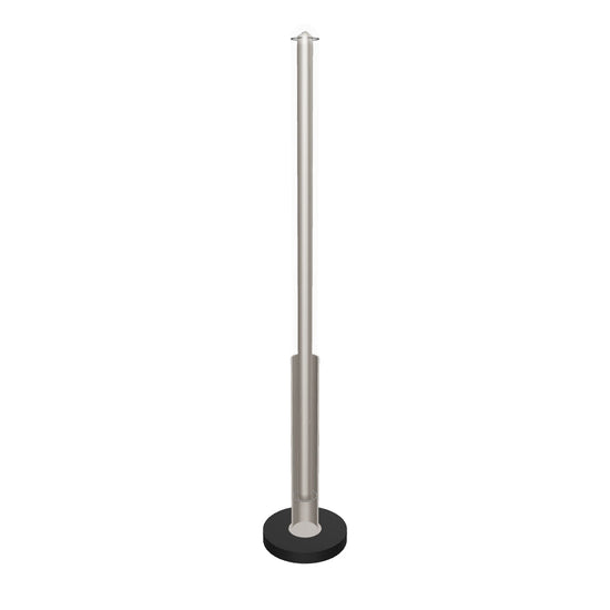 Bermuda Transparent Glass Beige Floor Lamp
