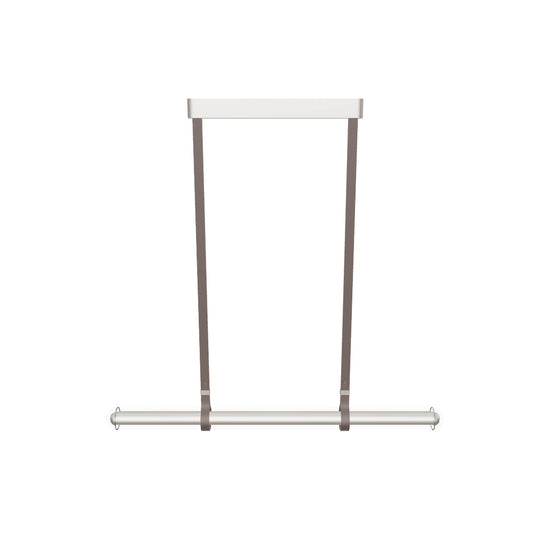 Bermuda Transparent Glass Beige Dining Table Chandelier 120 Cm