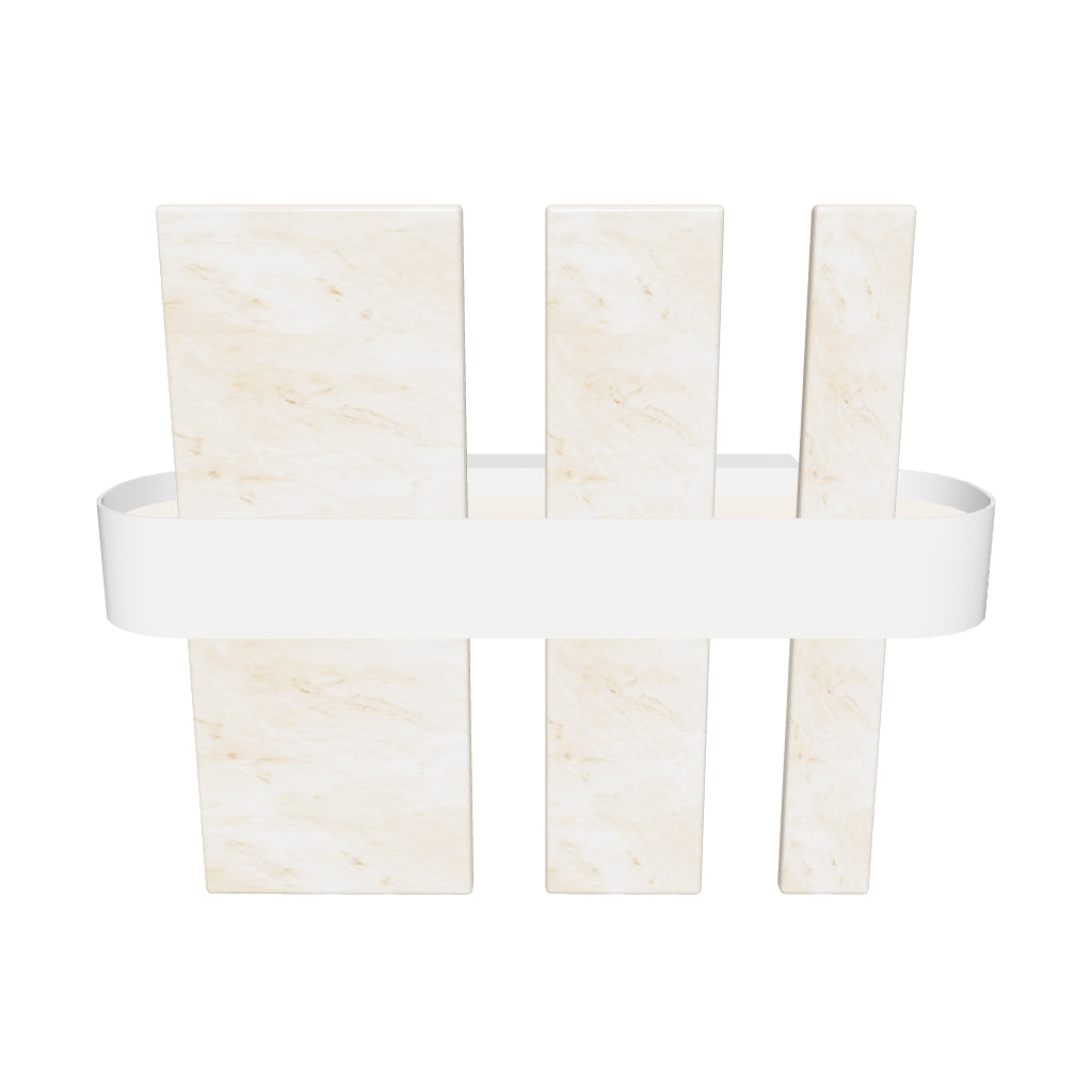 Ekho Marble Brushed Brass Led Wall Sconce