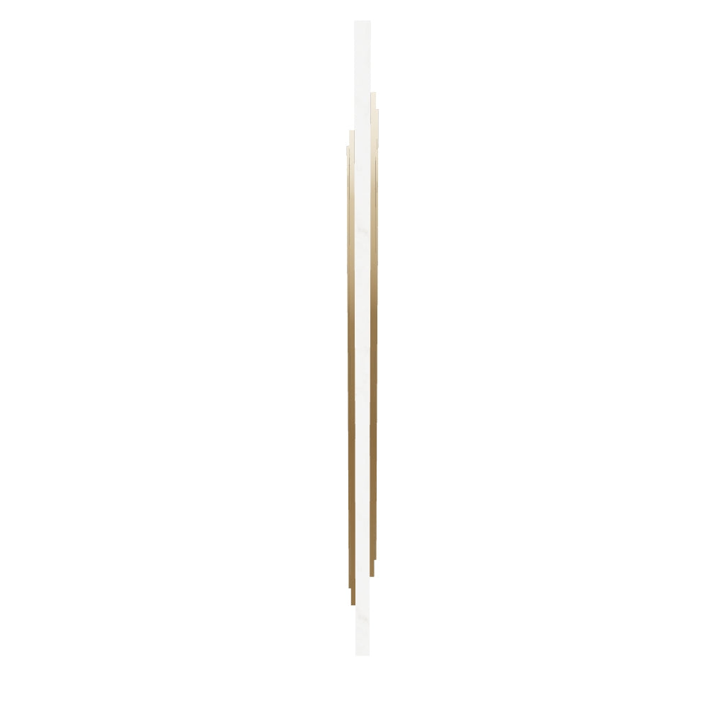 Gabon Marble Brushed Brass Wall Sconce 128 Cm
