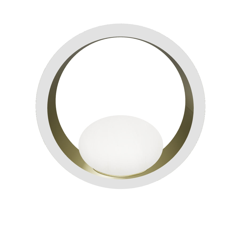 Stockholm Gold Stainless White Acrylic Led Wall Sconce