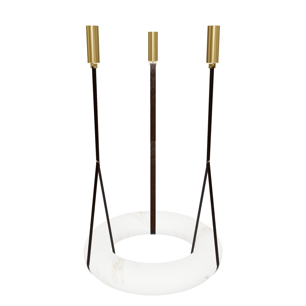 Teta White Marble Antique Pendant Light Chandelier 80 Cm
