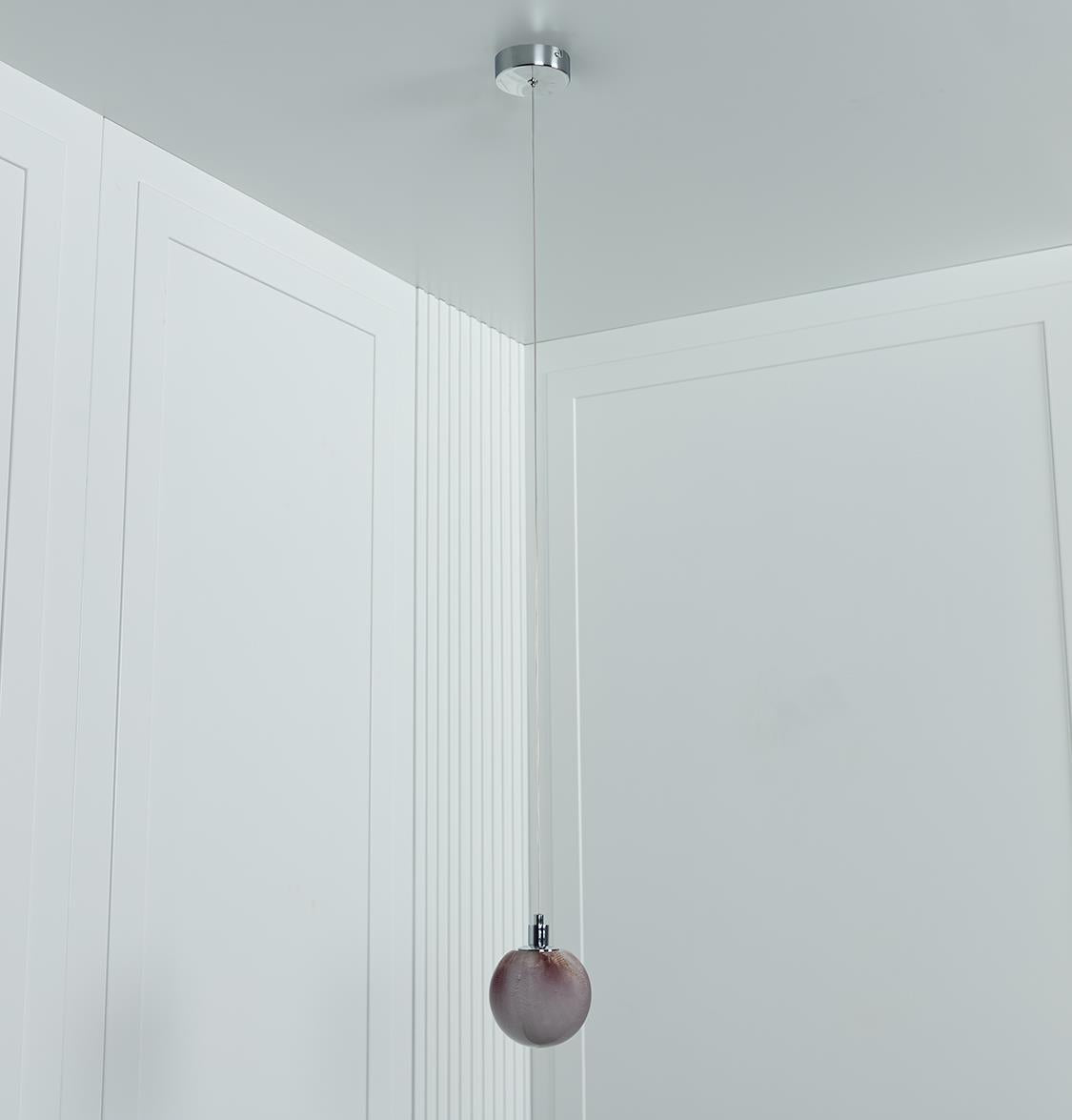 Ribe Bubble Cherry Wire Glass Nickel Pendant Light Chandelier - Heka Lighting & Trading Limited