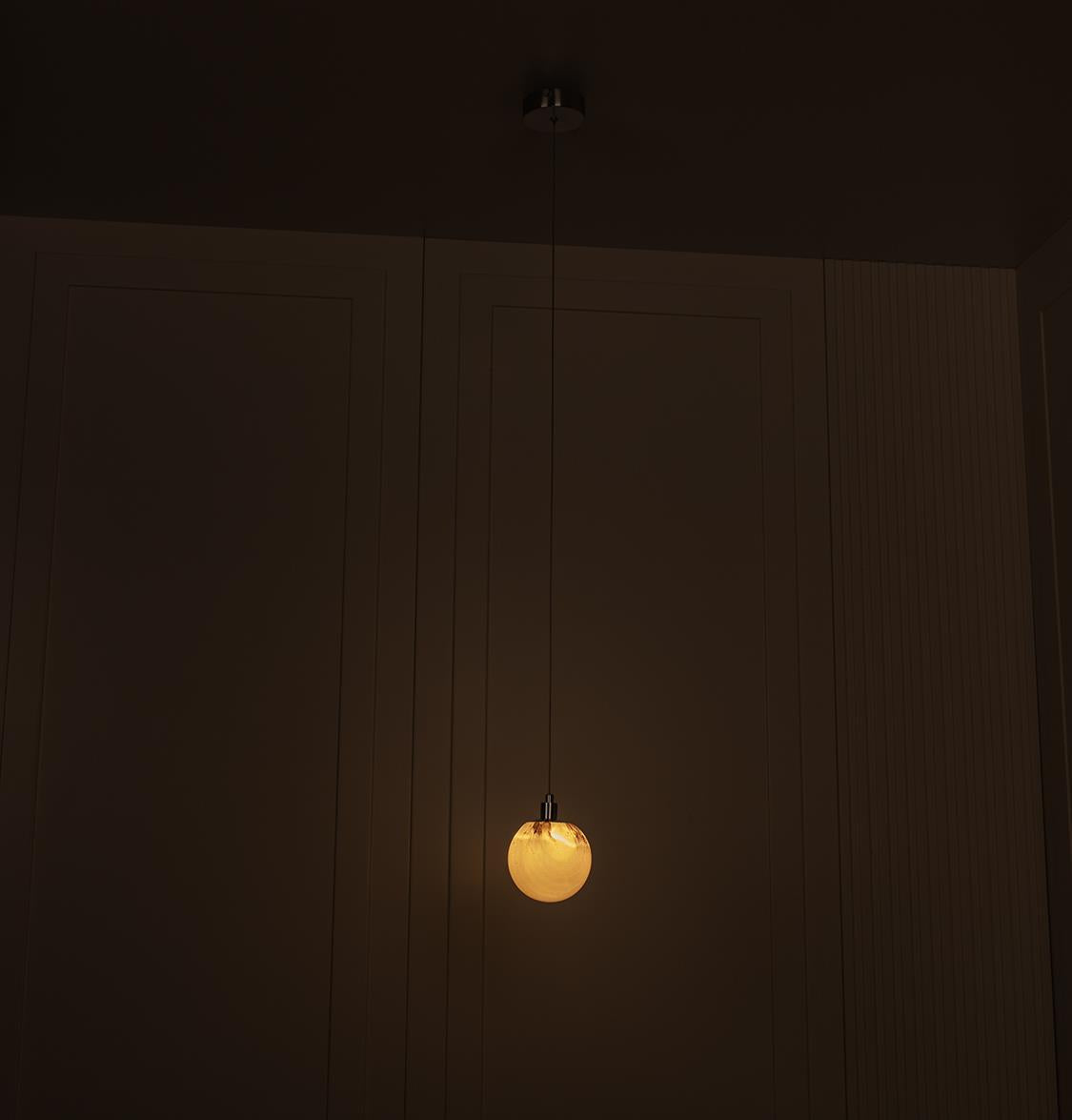 Ribe Bubble Cherry Wire Glass Nickel Pendant Light Chandelier - Heka Lighting & Trading Limited