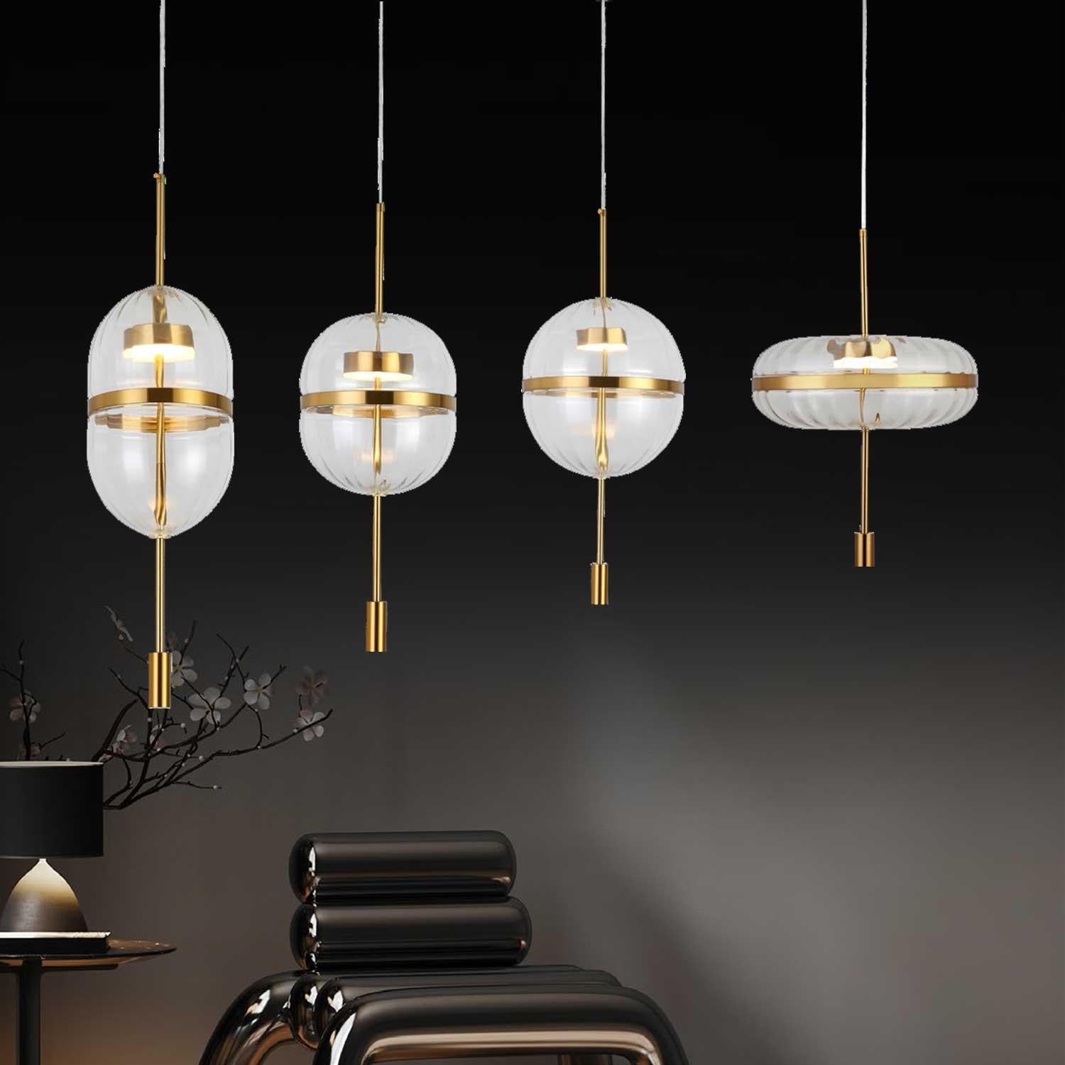 Ruanda Transparent Pendant Light Chandelier 32 Cm - Heka Lighting & Trading Limited