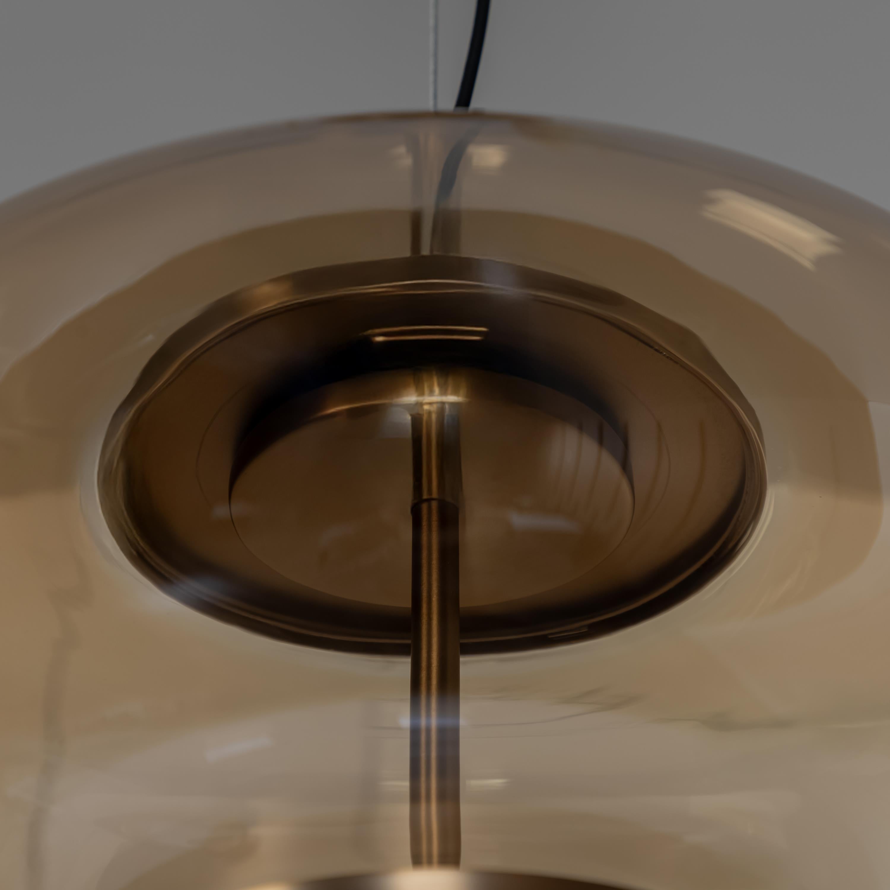 Salvador Honey & White Glass Antique Pendant Light 27 Cm - Heka Lighting & Trading Limited