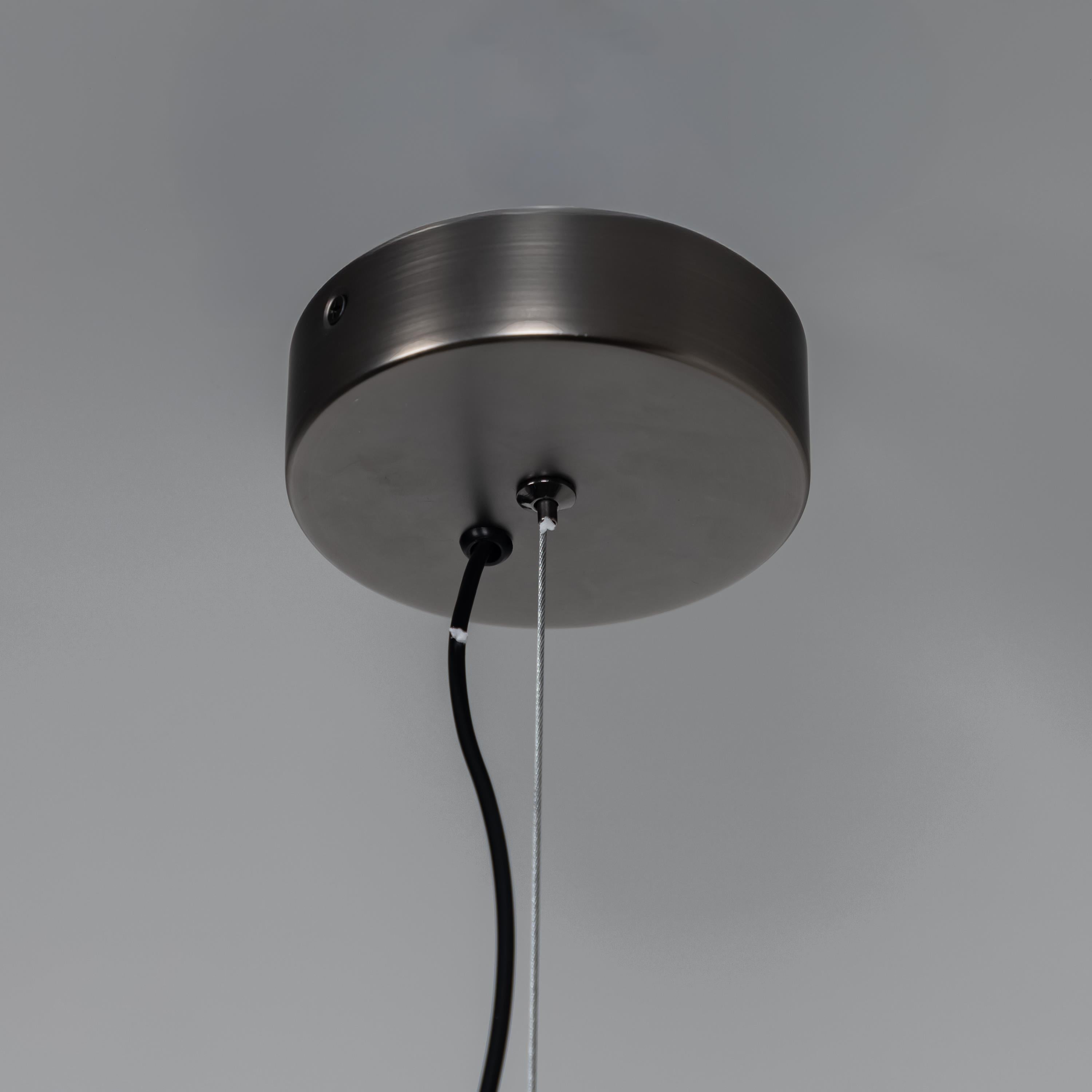 Salvador Smoked & White Glass Antique Pendant Light 40 Cm - Heka Lighting & Trading Limited