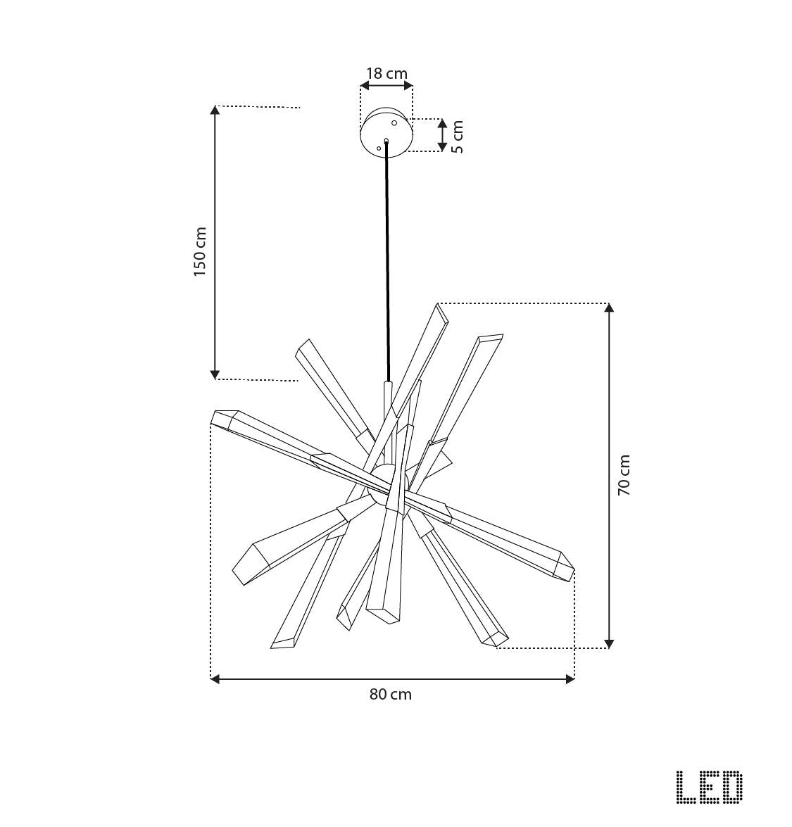 Surinam Crystal Acrylic Antique Chandelier - Heka Lighting & Trading Limited