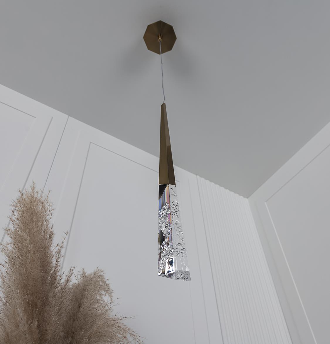 Surinam Crystal Acrylic Antique Single Pendant Light - Heka Lighting & Trading Limited