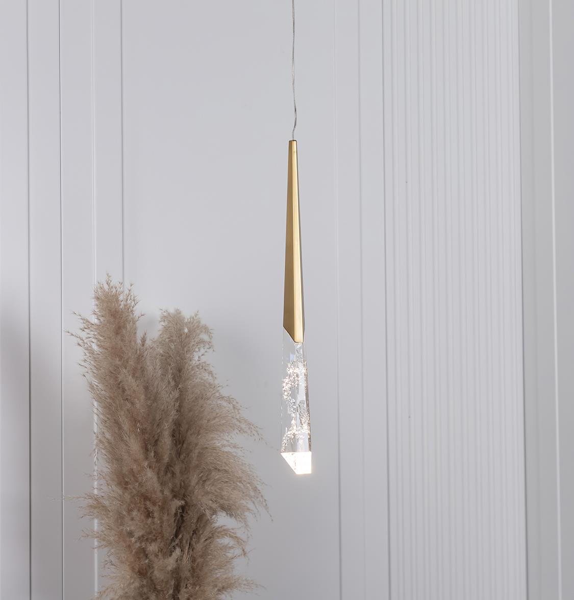 Surinam Crystal Acrylic Antique Single Pendant Light - Heka Lighting & Trading Limited