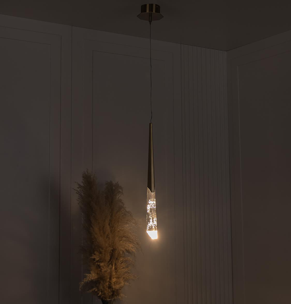 Surinam Crystal Acrylic Antique Single Pendant Light - Heka Lighting & Trading Limited