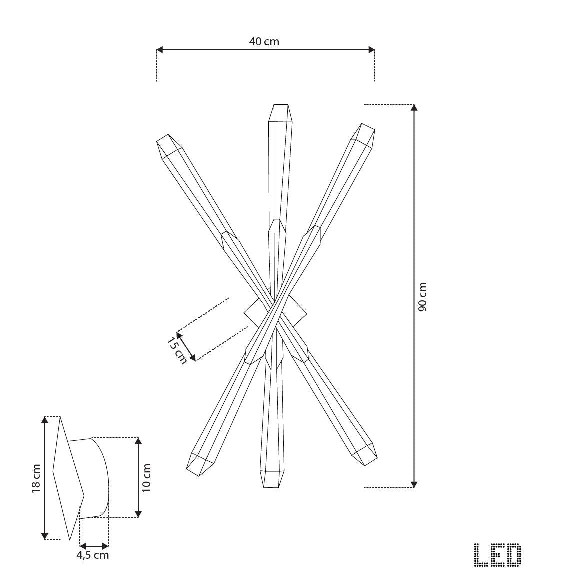 Surinam Crystal Acrylic Antique Triple Led Wall Sconce - Heka Lighting & Trading Limited