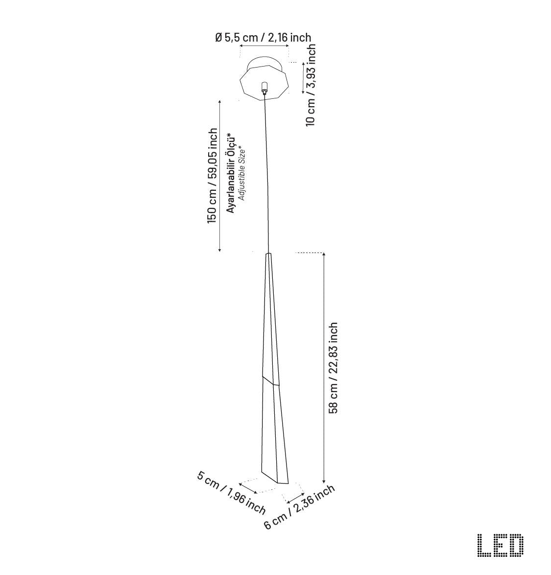 Surinam Crystal Acrylic Nickel Single Pendant Light - Heka Lighting & Trading Limited