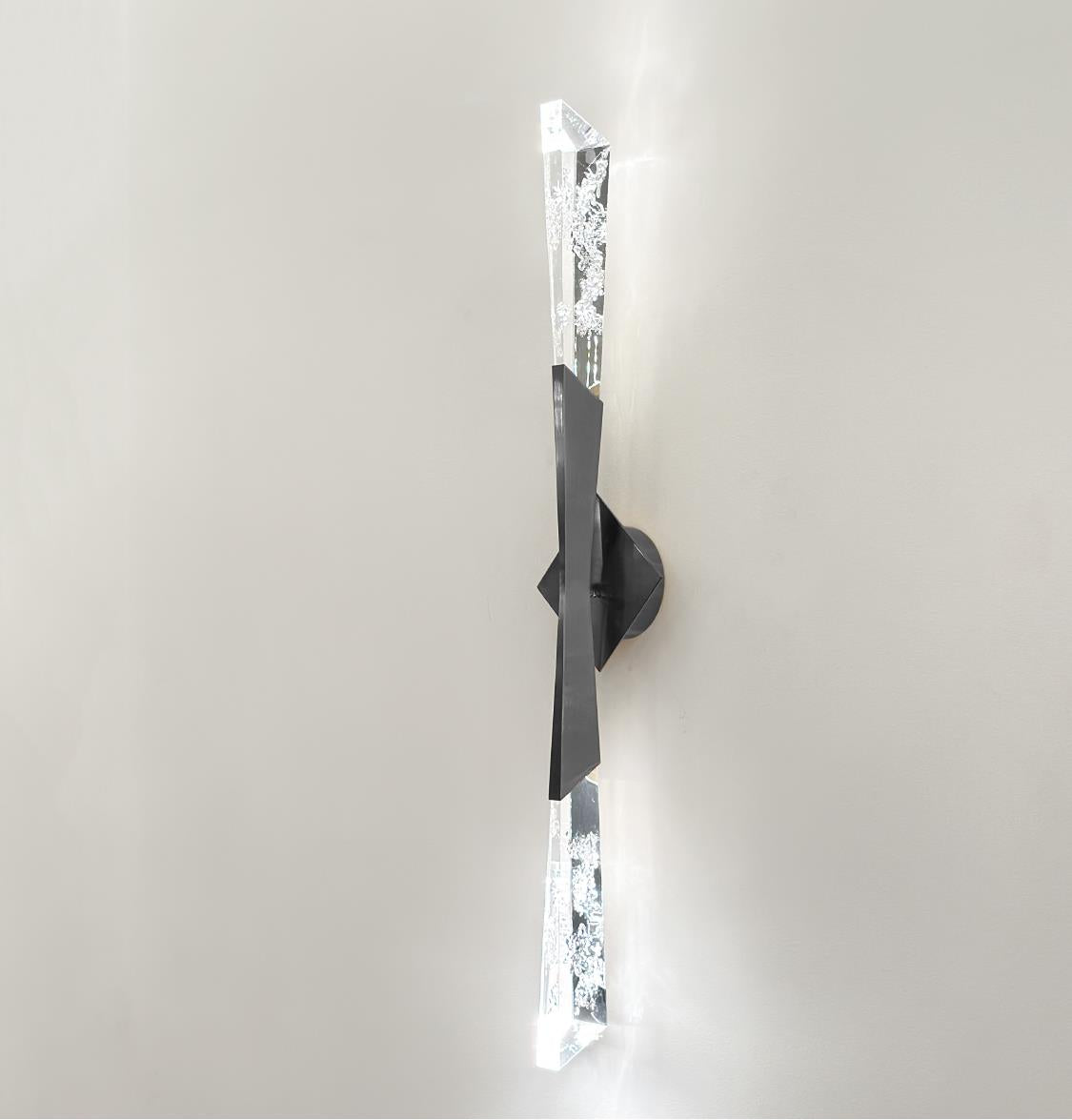 Surinam Crystal Acrylic Nickel Single Led Wall Sconce - Heka Lighting & Trading Limited