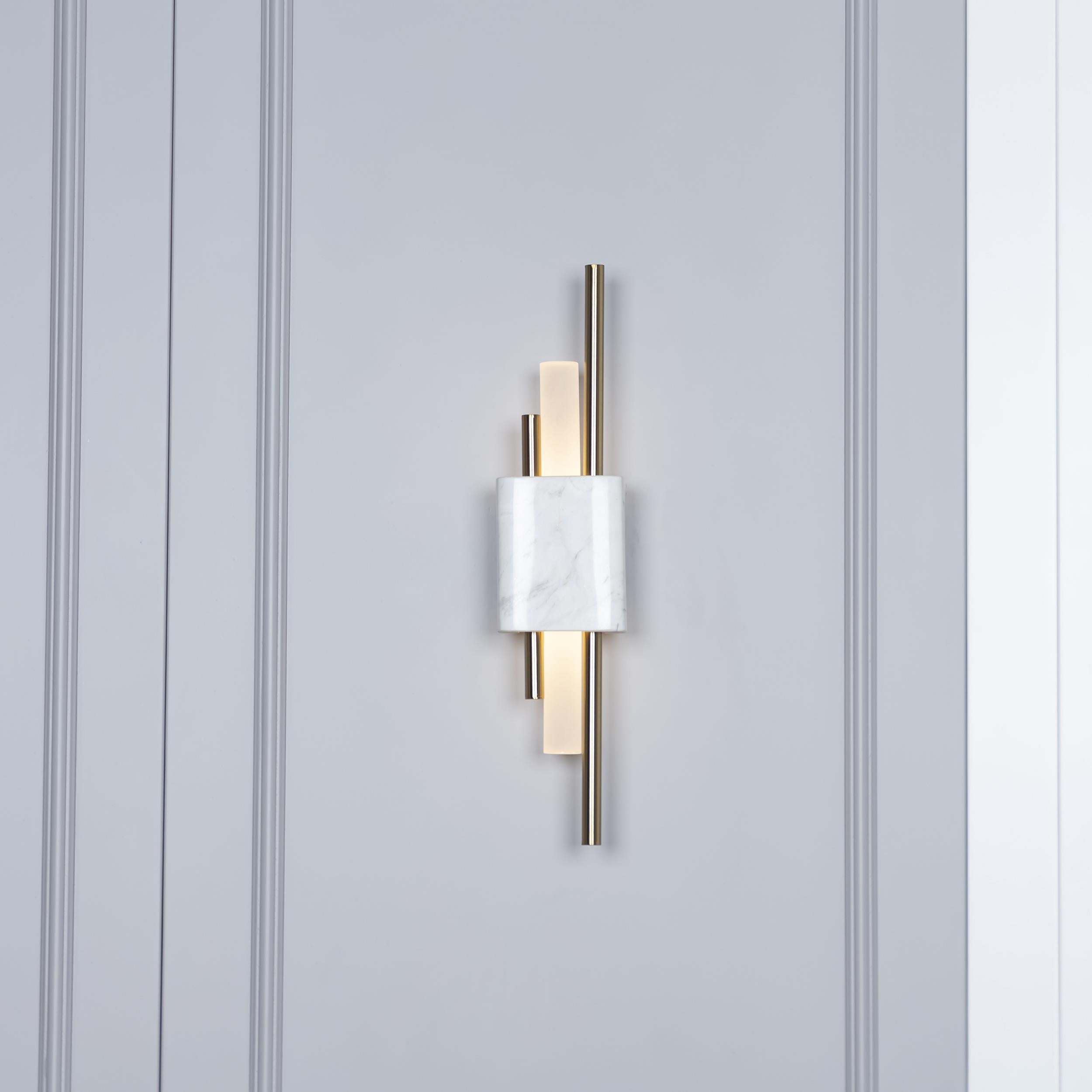 Tekfur White Marble Wall Sconce Big - Heka Lighting & Trading Limited