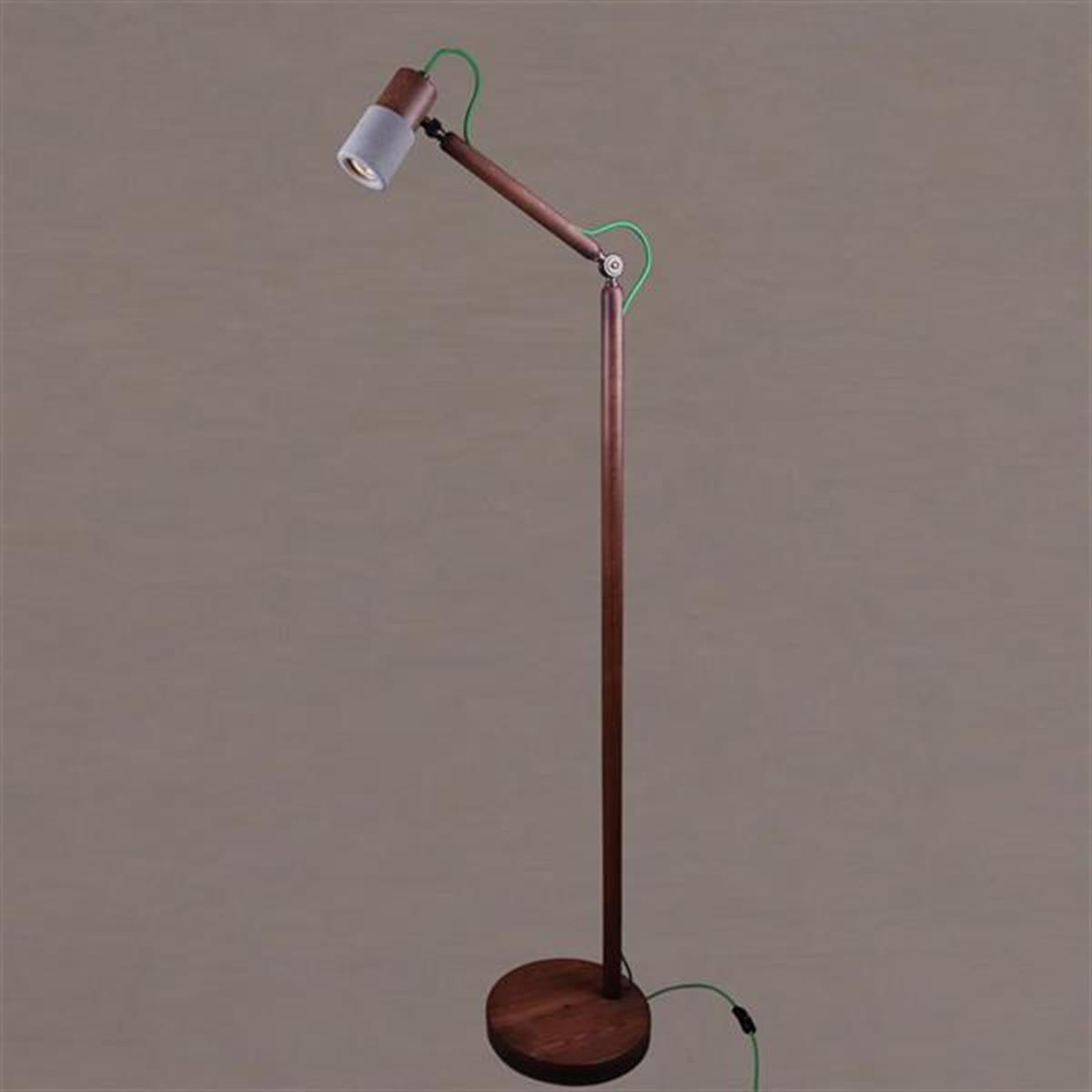 Tochi Wood Concrete Floor Lamp - Heka Lighting & Trading Limited