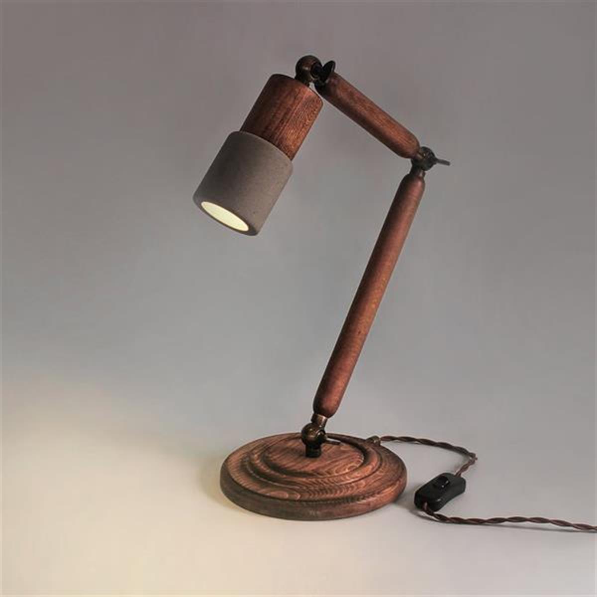 Tochi Link Wood Concrete Table Lamp - Heka Lighting & Trading Limited