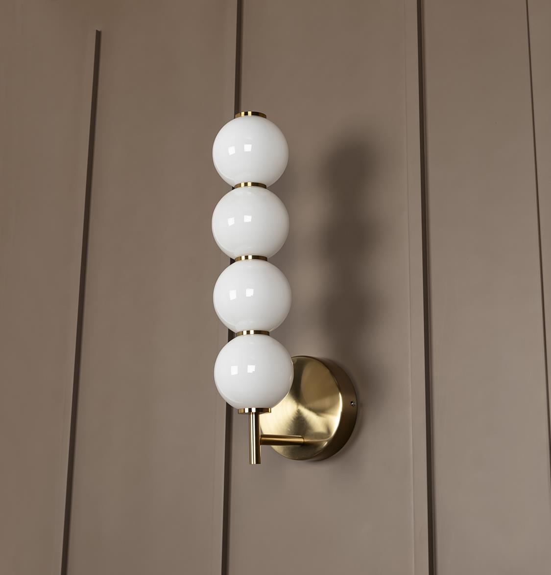 Urartu Soft 4 Globe Glass Led Wall Sconce - Heka Lighting & Trading Limited