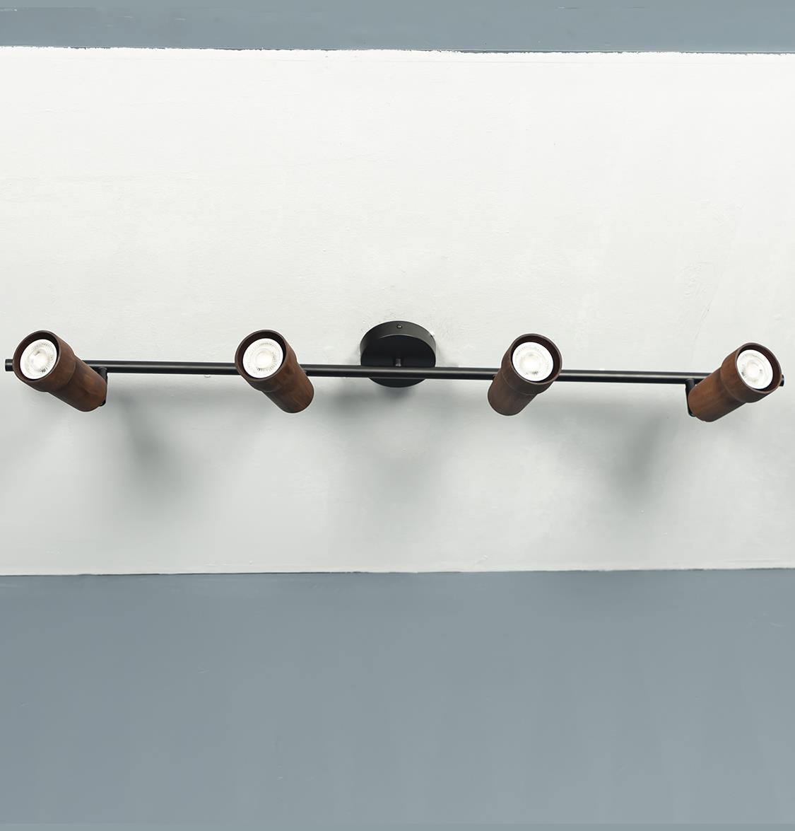 Victoria Four Wood Black Wall Sconce - Heka Lighting & Trading Limited