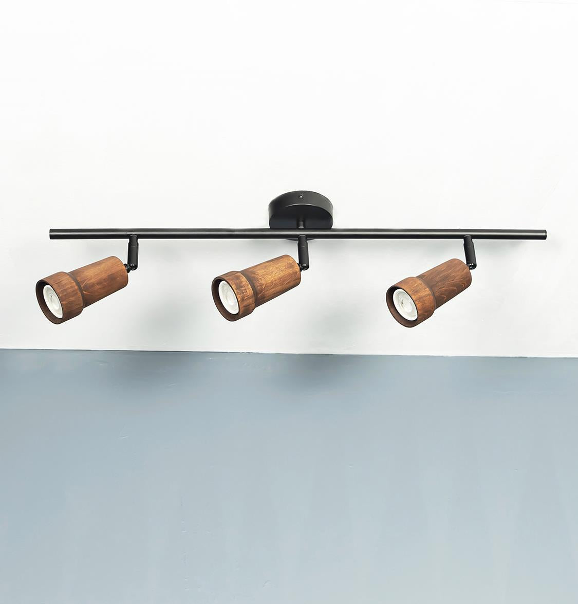 Victoria Triple Wood Black Wall Sconce - Heka Lighting & Trading Limited