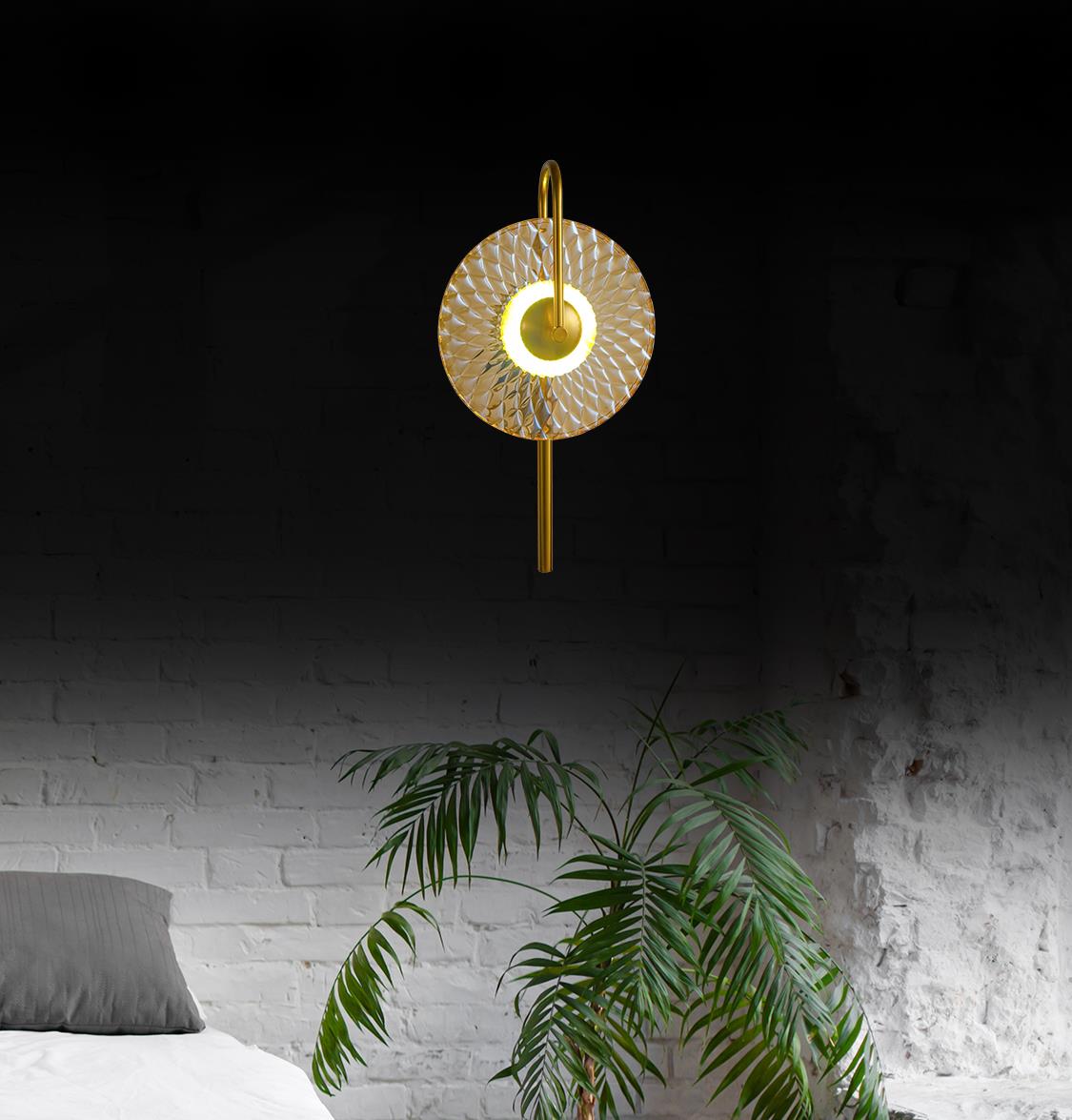 Vitale Tek Glass Antique Led Wall Sconce - Heka Lighting & Trading Limited