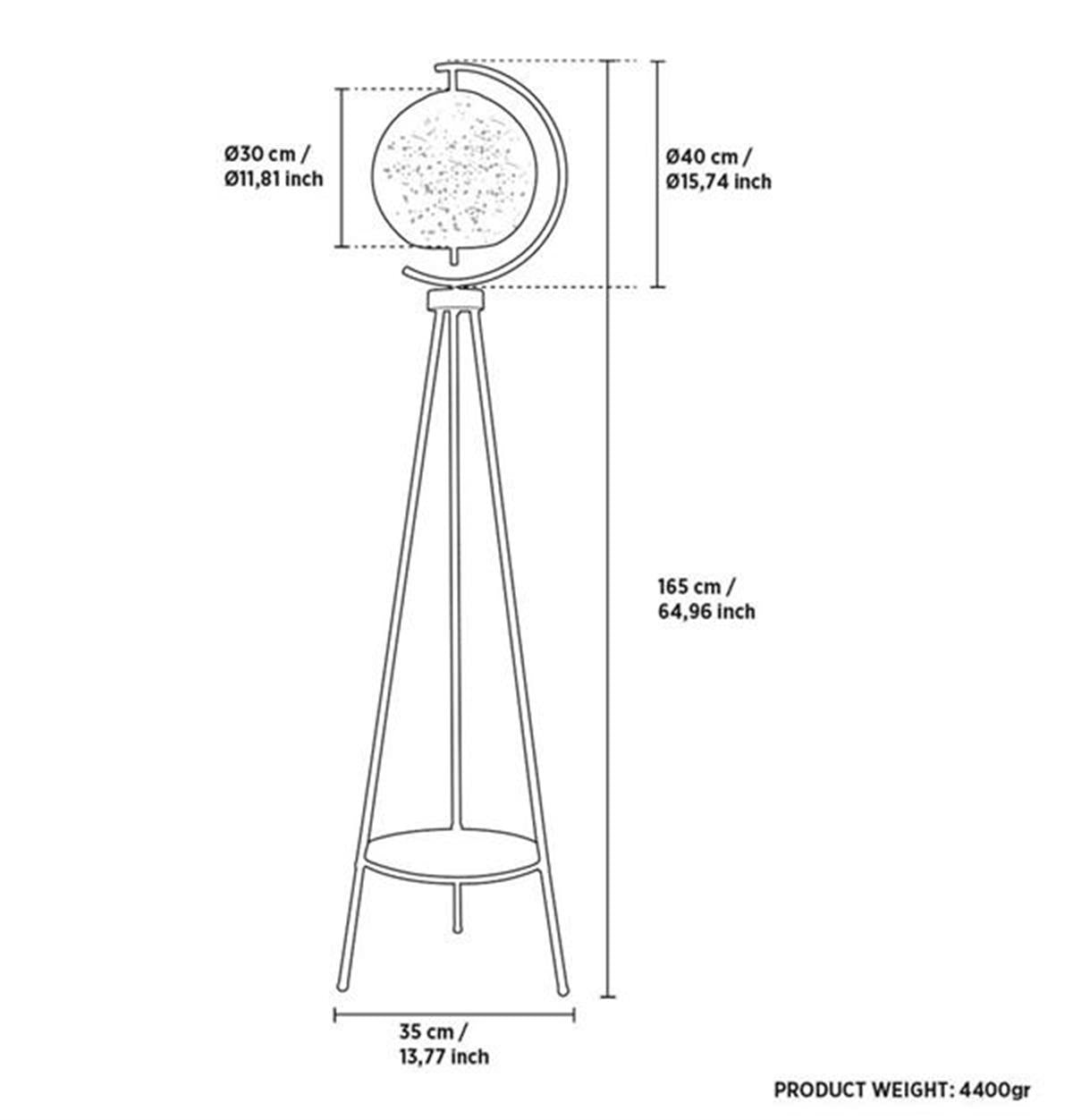 Viyana Honey Glass Floor Lamp - Heka Lighting & Trading Limited