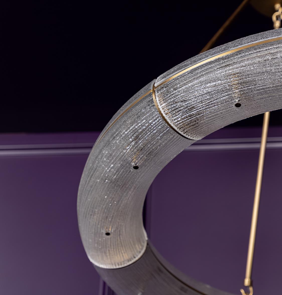 Zambia White Frosted Glass Antique Simit Chandelier 74 Cm - Heka Lighting & Trading Limited