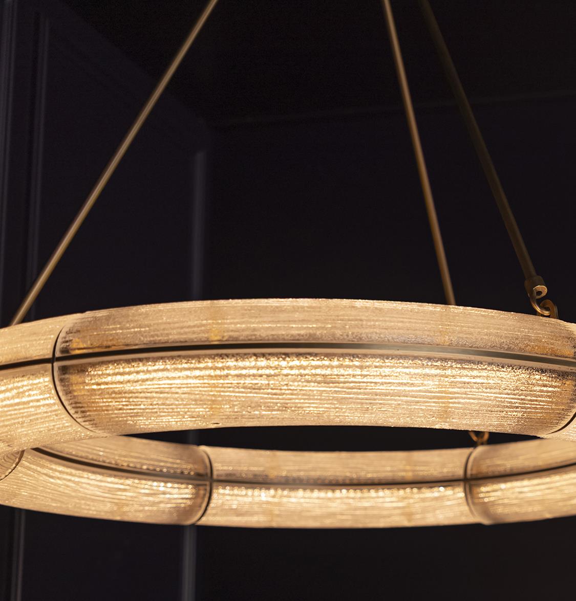 Zambia White Frosted Glass Antique Simit Chandelier 74 Cm - Heka Lighting & Trading Limited