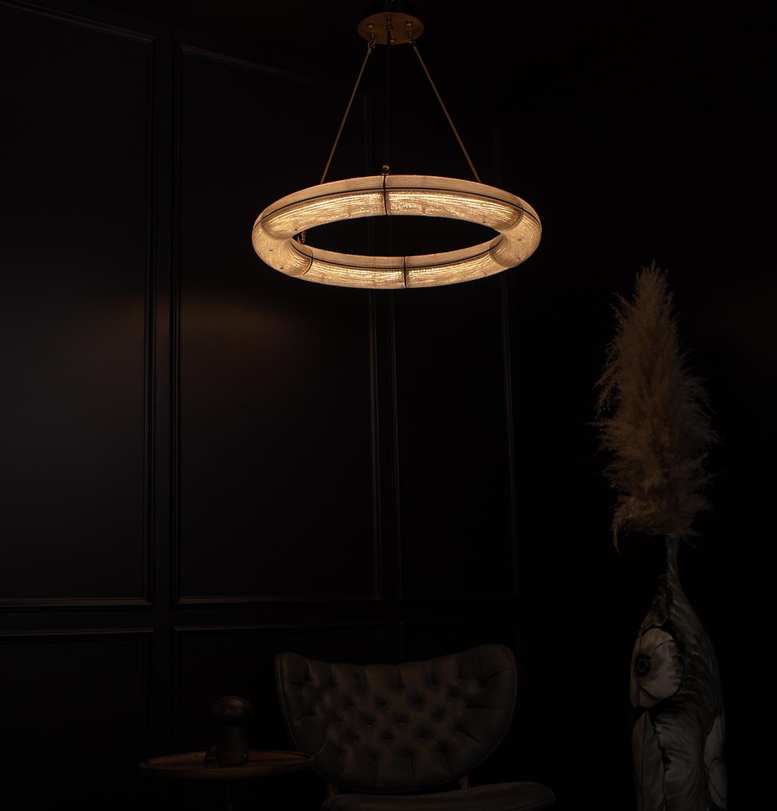 Zambia White Frosted Glass Antique Simit Chandelier 74 Cm - Heka Lighting & Trading Limited